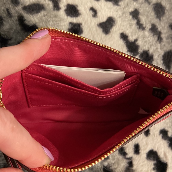 Coach Corner Zip Wristlet, Strawberry Haze - Picture 4 of 5